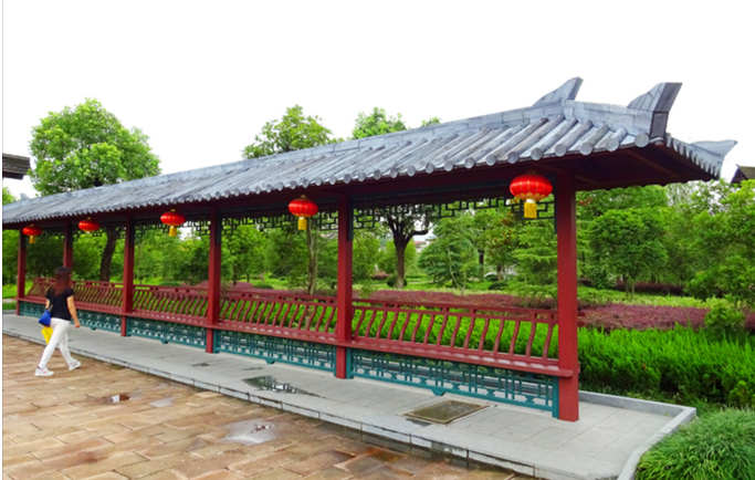 仿古涼亭、牌坊